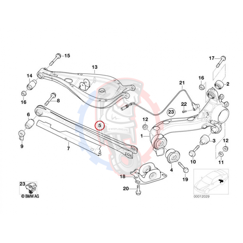 Bras Inf Rieur Arri Re R Glable Bmw E E Sha Bleu Swapland