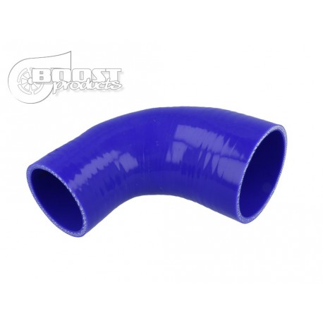 Réducteur silicone 90° 80-76mm bleu