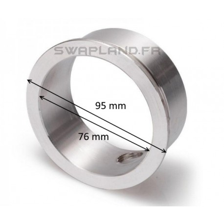 Bride V band 76 avec taraudage M18 X 150