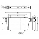 Echangeur Intercooler 450x300x76mm – Ø76mm