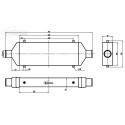 Echangeur Intercooler 520x197x90mm – Ø63mm