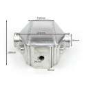 Echangeur air eau 288X235X90mm - Ø66mm