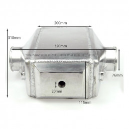Echangeur air eau 310X320X115mm - Ø76mm 2
