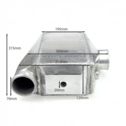 Echangeur air eau 315X300X120mm - Ø76mm 2