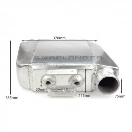 Echangeur air eau 335X370X115mm - Ø76mm 2