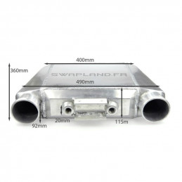 Echangeur air eau 360X490X115mm - Ø92mm 2