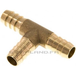 Raccord T 13 mm laiton