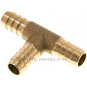 Raccord T 13 mm laiton