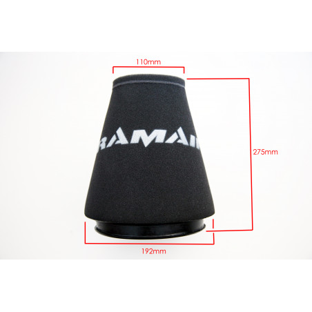 Filtre de performance universel extra large et prise de trompette - 70 mm de diamètre de col