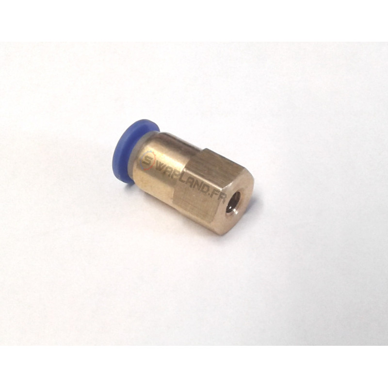 Raccord M5 droit enfichable durite 6 mm - SWAPLAND -