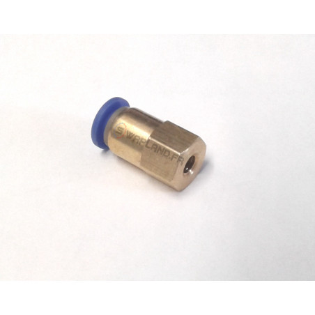 Raccord M5 droit enfichable durite 6 mm - SWAPLAND -