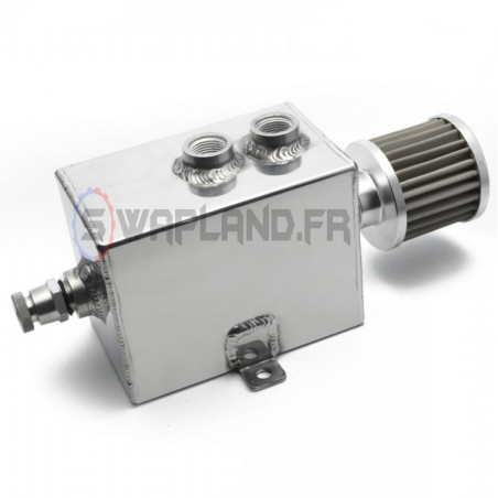 Récupérateur d'huile aluminium 2L avec reniflard - SWAPLAND -