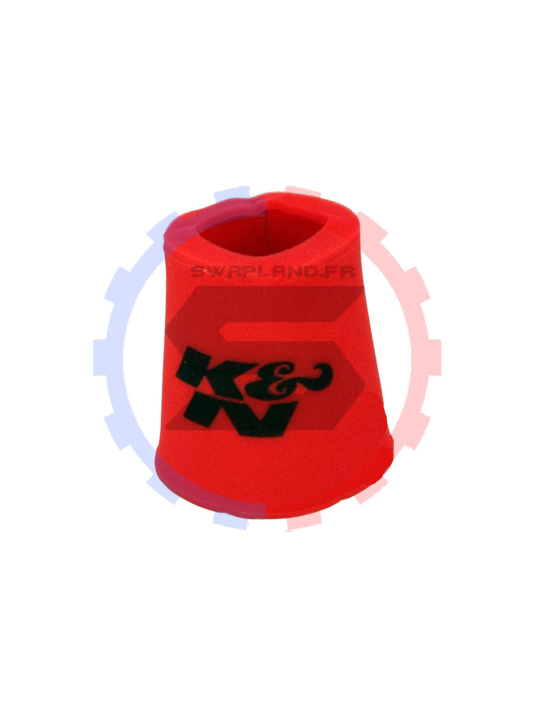 Filtre à air K&N conique fin en 102 mm rouge - SWAPLAND