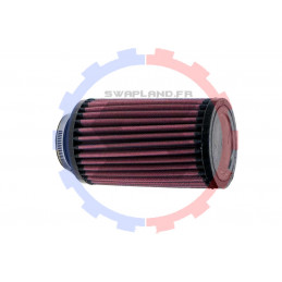 Filtre à air K&N cylindrique en 52 mm rouge - SWAPLAND