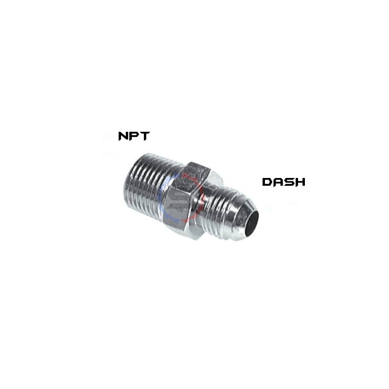 Raccord 3/8 ntp vers dash8 JIC8