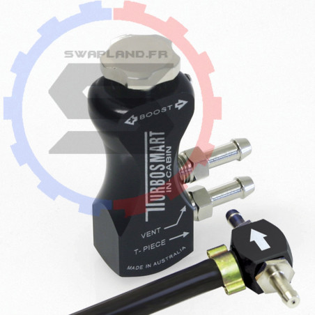 Robinet Turbo (habitacle) Turbosmart noir - SWAPLAND