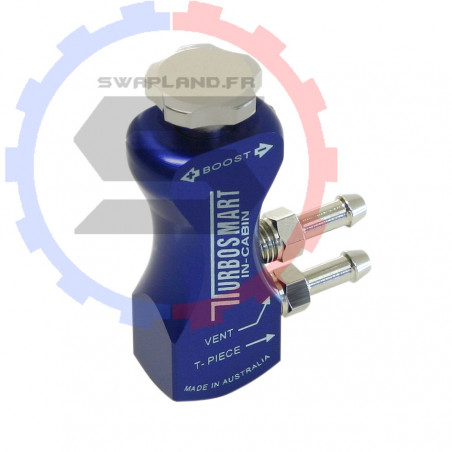 Robinet Turbo (habitacle) Turbosmart bleu - SWAPLAND