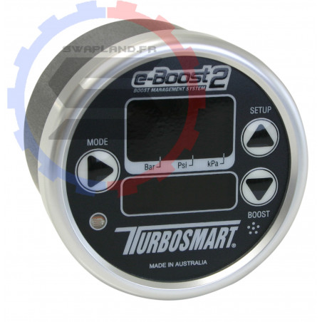 Boost controller Turbosmart eB2 4 bar 60 mm Sleeper noir argent - SWAPLAND
