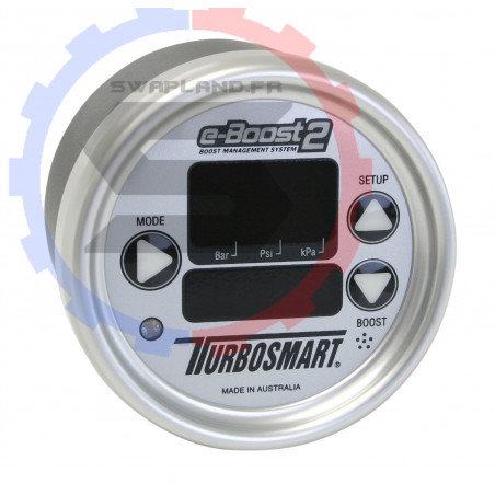 Boost controller Turbosmart eB2 4 bar 66 mm Sleeper blanc argent - SWAPLAND