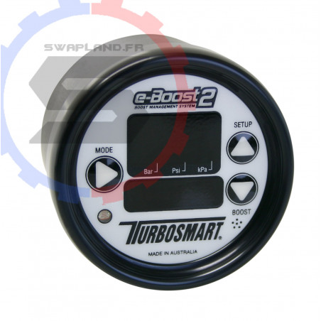 Boost controller Turbosmart eB2 4 bar 66 mm Sleeper blanc noir - SWAPLAND