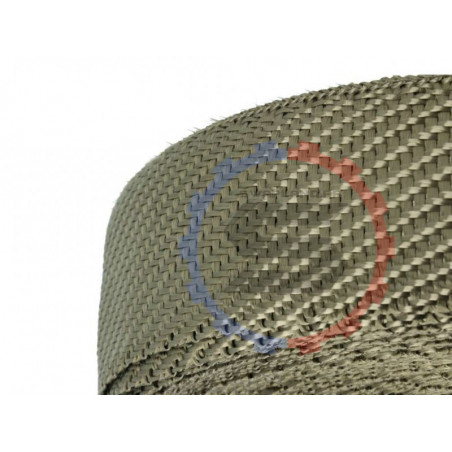 Bande thermique échappement titane 30mm X 10 mètres - SWAPLAND -