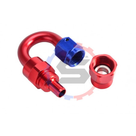 Raccord 180 degrés Dash 8 tournant Teflon & PTFE – SWAPLAND