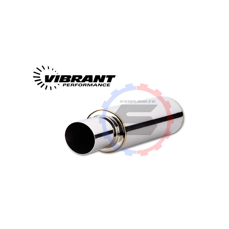 Silencieux rond Vibrant TPV diamètre 63.5 mm - SWAPLAND -