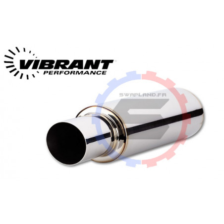 Silencieux rond Vibrant TPV diamètre 63.5 mm - SWAPLAND -