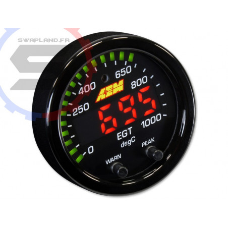 Manomètre EGT AEM X-Series de 0°C à 1000°C - SWAPLAND