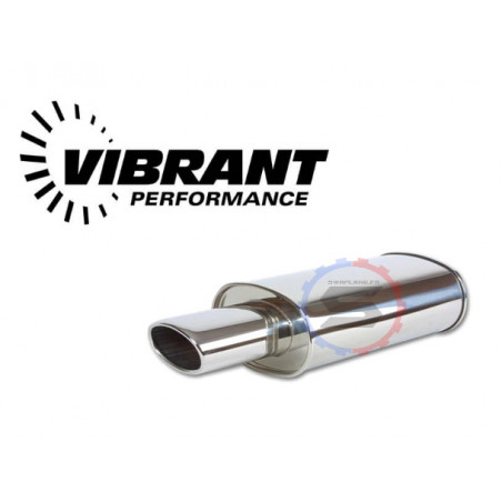 Echappement inox ovale Vibrant Streetpower Ø 63.5 - SWAPLAND -