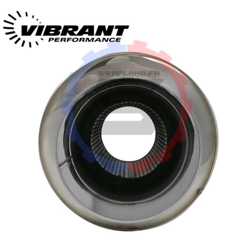 Echappement inox rond Vibrant TPV Turbo- SWAPLAND -