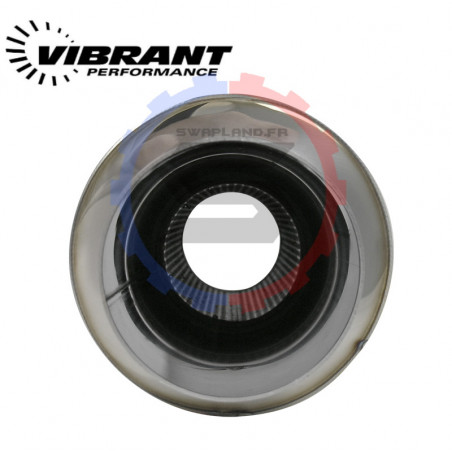 Echappement inox rond Vibrant TPV Turbo- SWAPLAND -