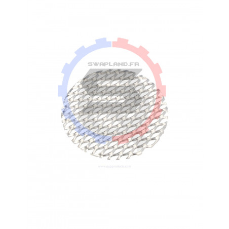 Grille d'entrée pour conduit d'air Ø 51 mm grise - SWAPLAND