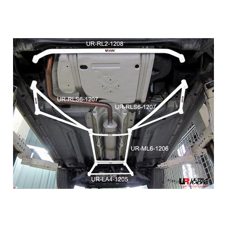 Chevrolet Cruze 08+ 1.6/1.8/2.0 Ultra Racing 2x 3P Barres latérales inférieures arrière 