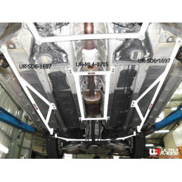 Nissan Teana 09+ J32 Ultra Racing 2x 3-Points Barres latérales inférieures arrière 