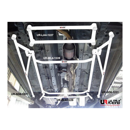 Nissan X Trail 2.0 08+ Ultra Racing 4-Points Barre centrale inférieure 