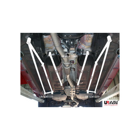 Subaru Impreza 08+ GR +STI Ultra Racing 2x 4-Points Barre latérale 