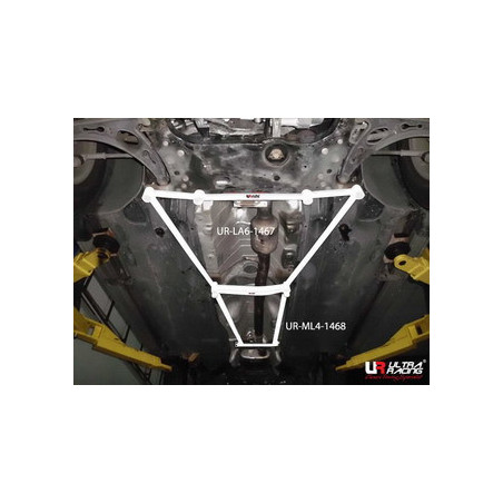 VW Tiguan 07-12 2WD/4WD Ultra Racing 4-Points Barre centrale inférieure 1468 