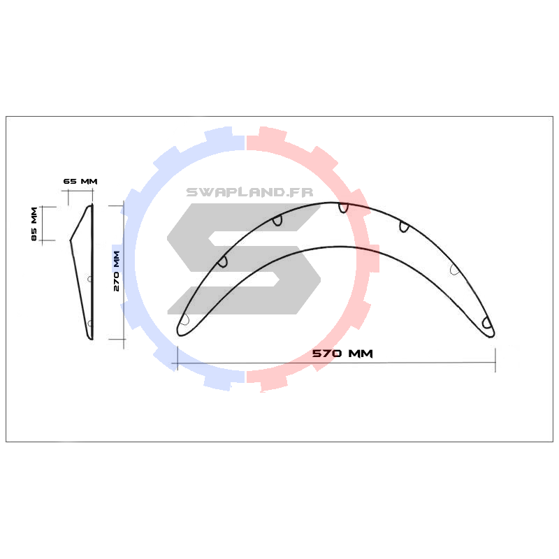 Kit extensions 57cm/6.5cm - swapland -