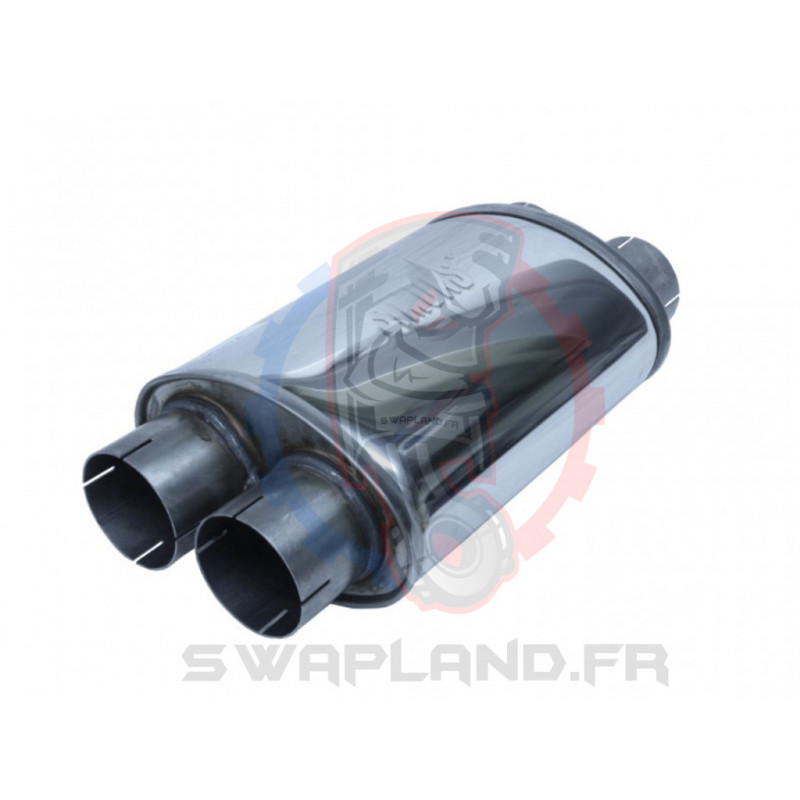 Silencieux inox Sinons split 76mm.