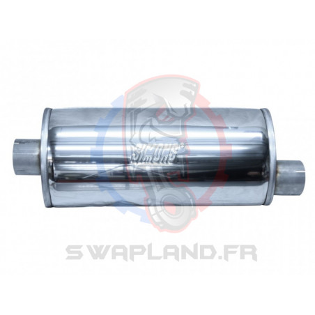 Silencieux inox Simons turbo 76mm.