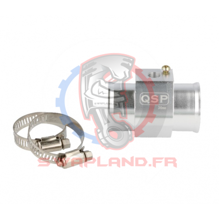 Adaptateur sonde température 1/8 Npt pour durite 30 mm Gris 