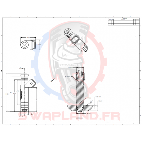Injecteurs gros débit 630cc Siemens Deka FI114191