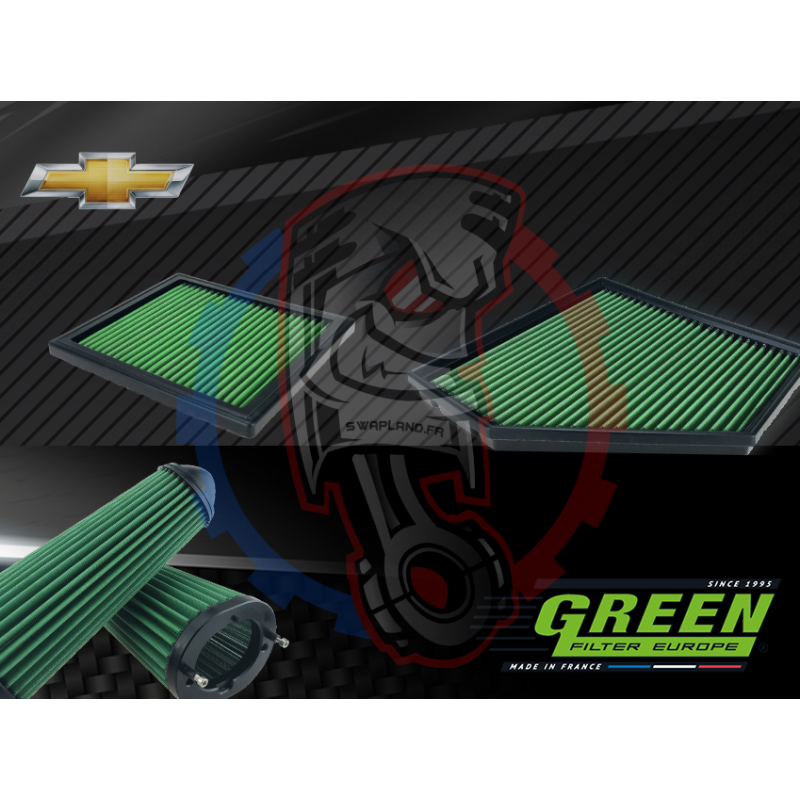 Filtre à air de remplacement Green Chevrolet - Swapland -
