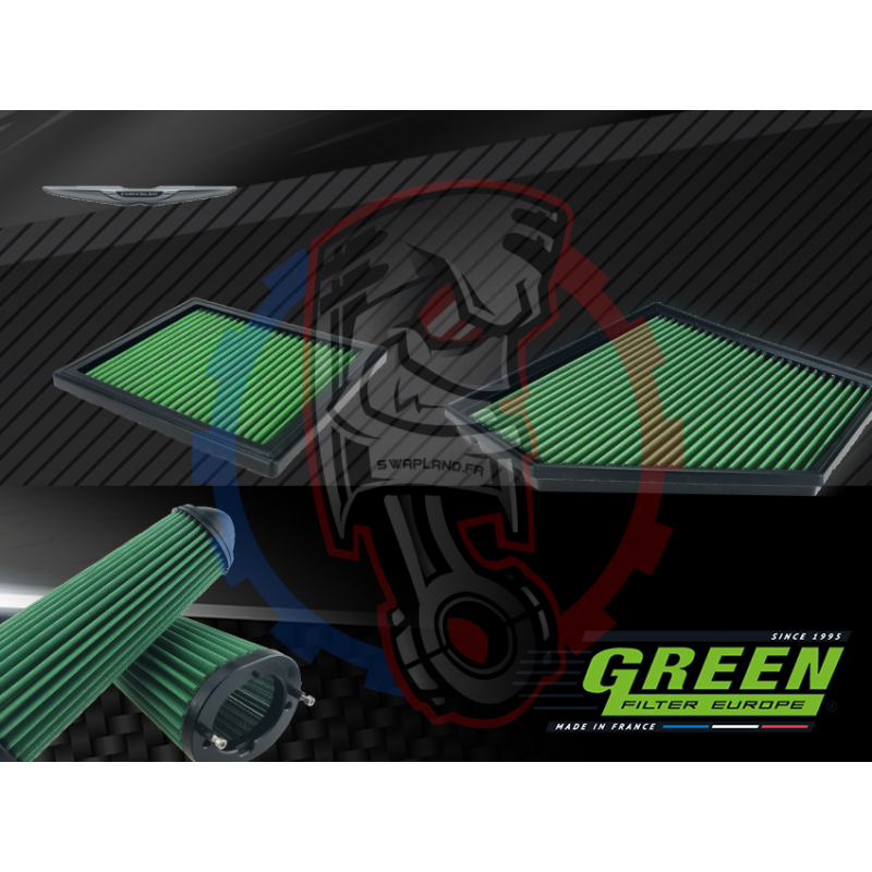 Filtre à air de remplacement Green Chrysler - Swapland -
