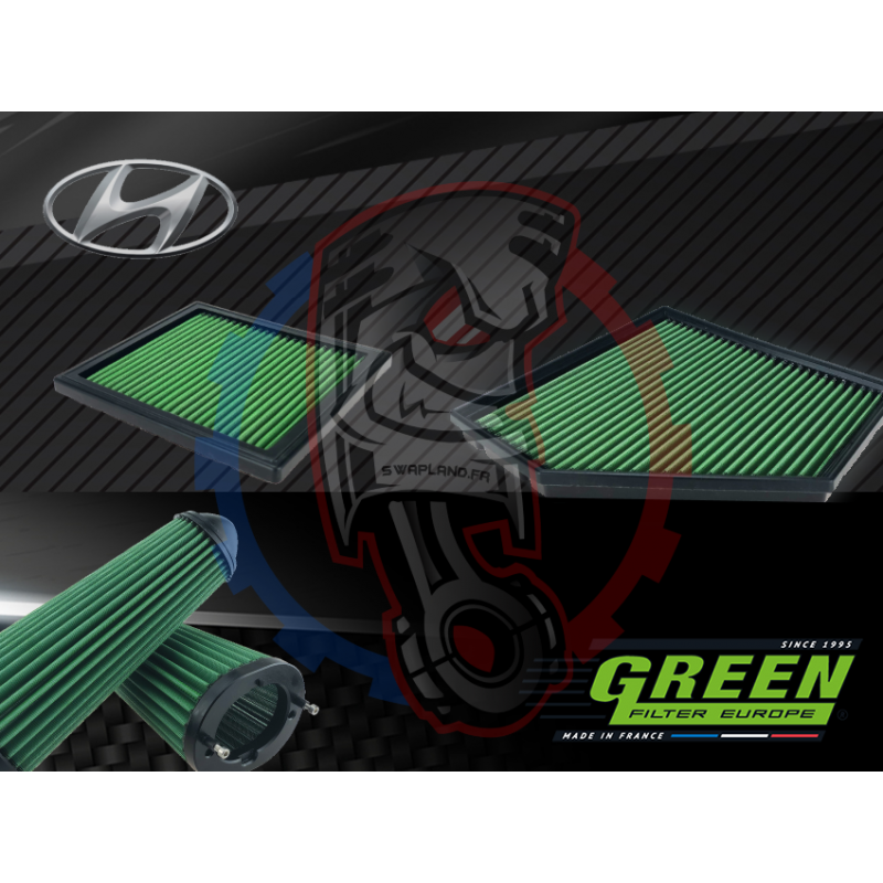 Filtre à air de remplacement Green Hyundai - Swapland -
