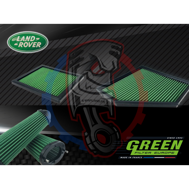 Filtre à air de remplacement Green Land Rover - Swapland -
