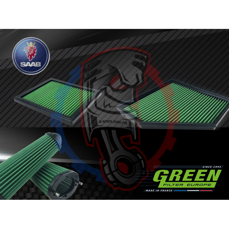 Filtre à air de remplacement Green Saab - Swapland -
