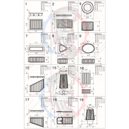 Filtre à air green de remplacement pour ford 2