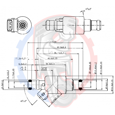 Injecteur Racetronix 240cc - Swapland